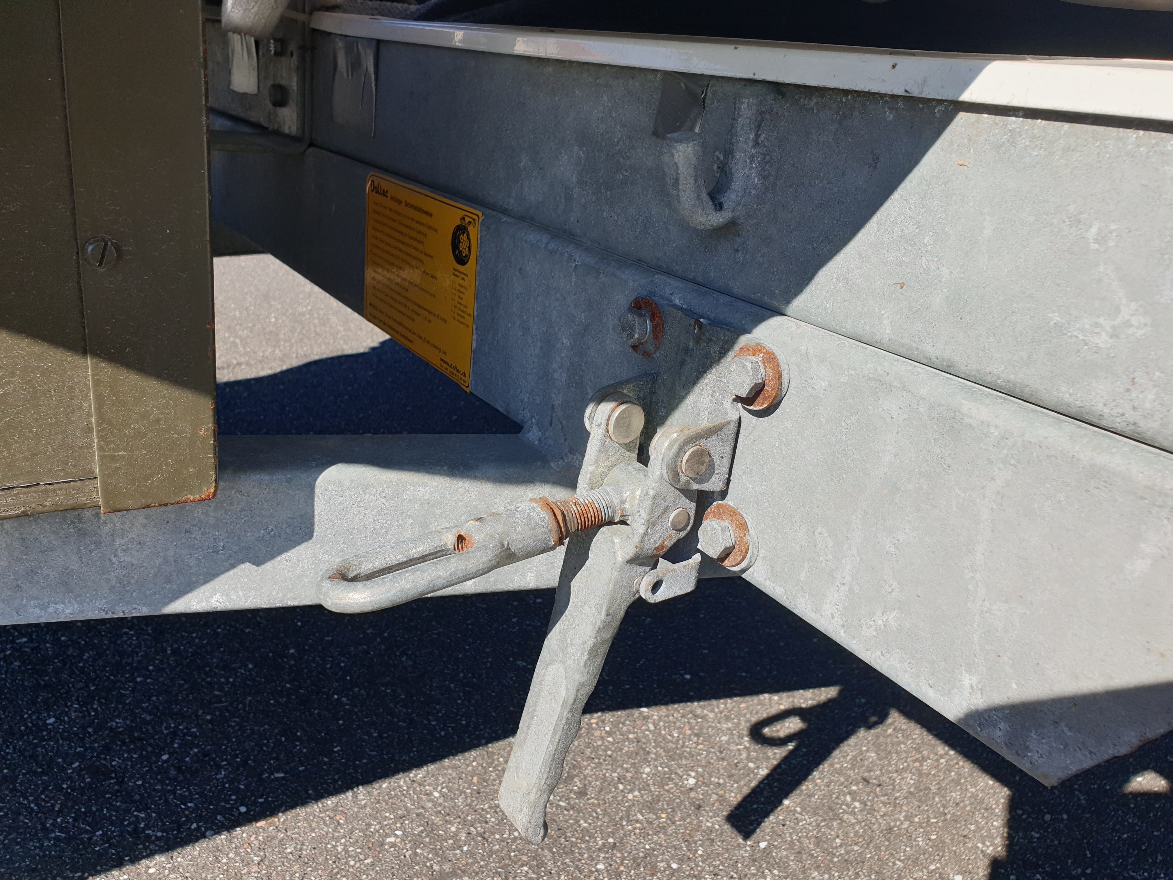 Verriegelung Rumpfwiege